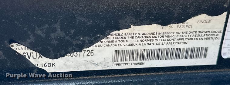 image for item EG1643 2016 Big Tex  70TV utility trailer