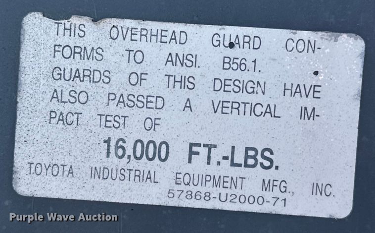 image for item EG1645 2008 Toyota 8FGCU20 forklift