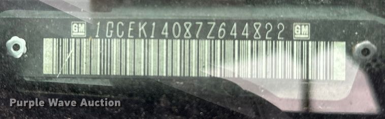 image for item EH3986 2007 Chevrolet  Silverado 1500 pickup truck