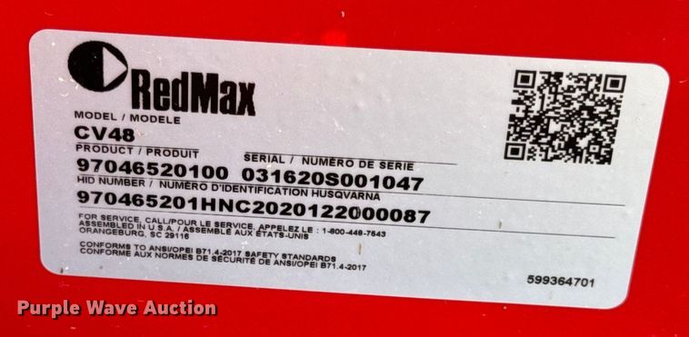 image for item EH6862 RedMax CV48 ZTR lawn mower