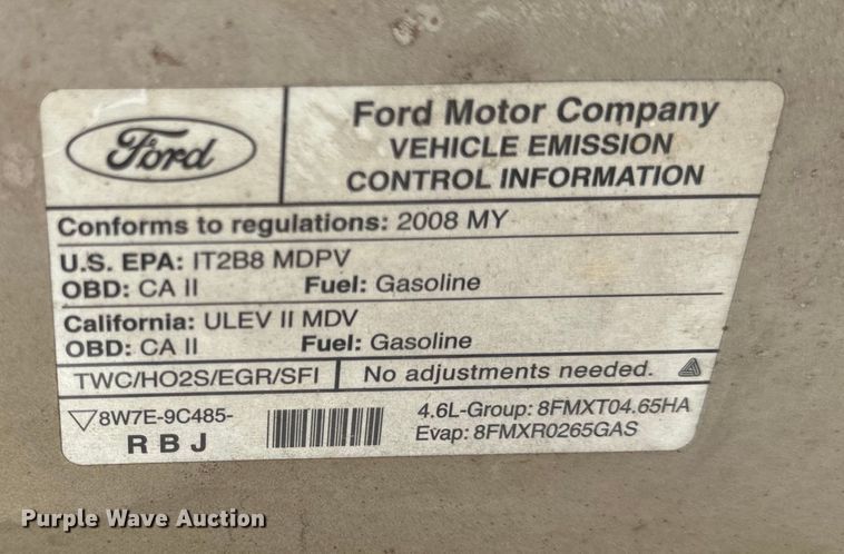 image for item EH6895 2008 Ford E250 van