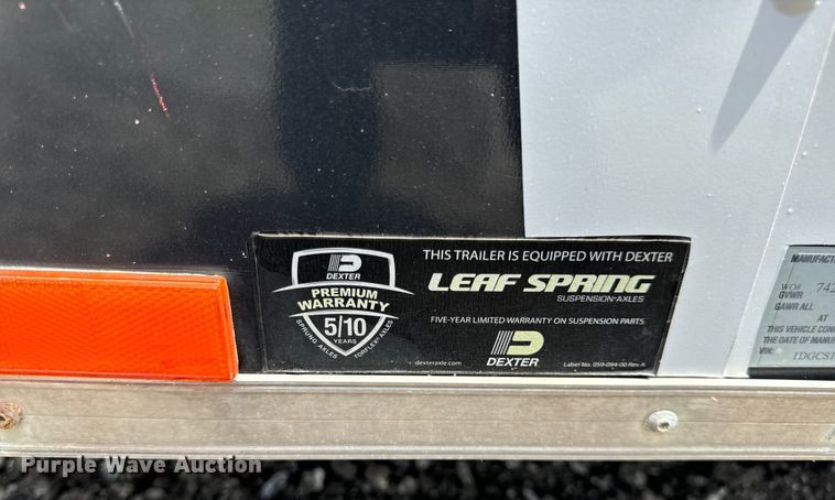 image for item EH6941 2019 Doolittle  enclosed cargo trailer