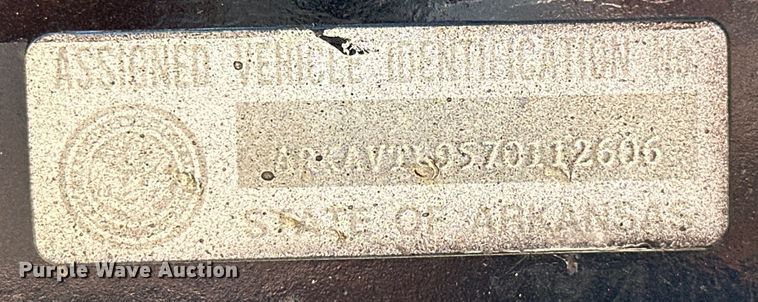 image for item EJ4358 1997 shop built utility trailer