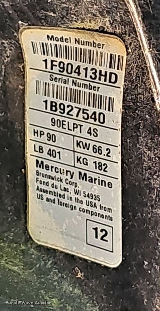 image for item EJ5662 2012 Sun Tracker pontoon boat