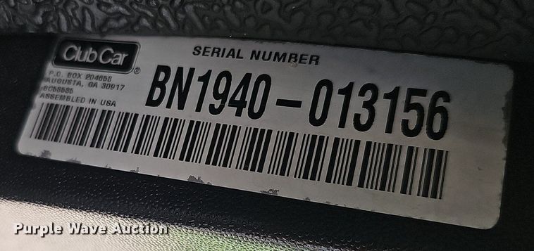 image for item EJ5703 2019 Club Car Tempo golf cart