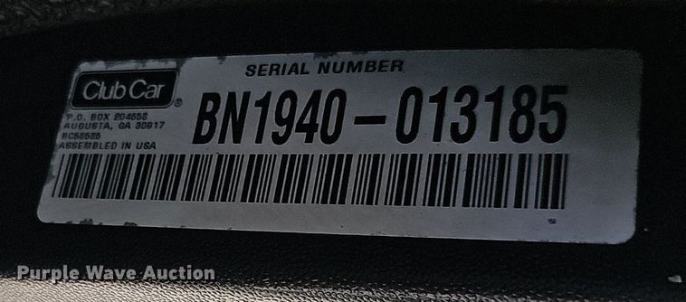 image for item EJ5704 2019 Club Car Tempo  golf cart