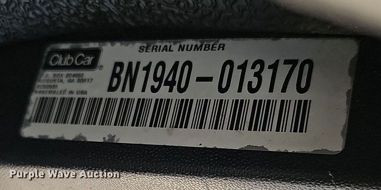 image for item EJ5705 2019 Club Car Tempo  golf cart