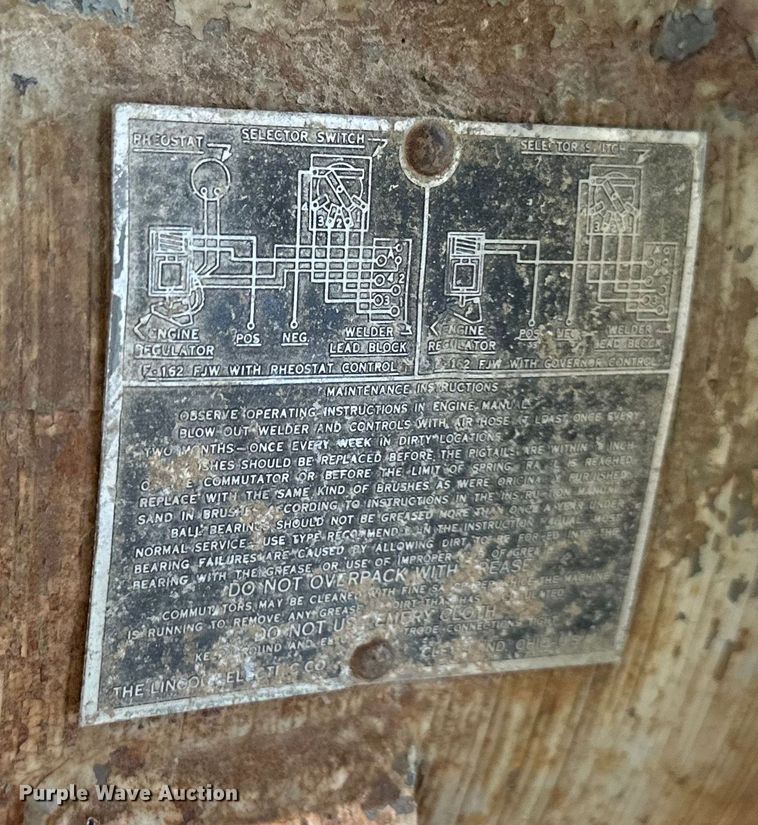 image for item EJ6852 Lincoln  SA200 welder