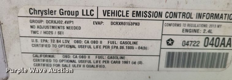 image for item EJ7998 2013 Dodge  Journey  SUV