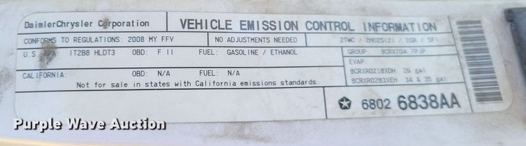 image for item EJ8001 2008 Dodge  Ram 1500 pickup truck