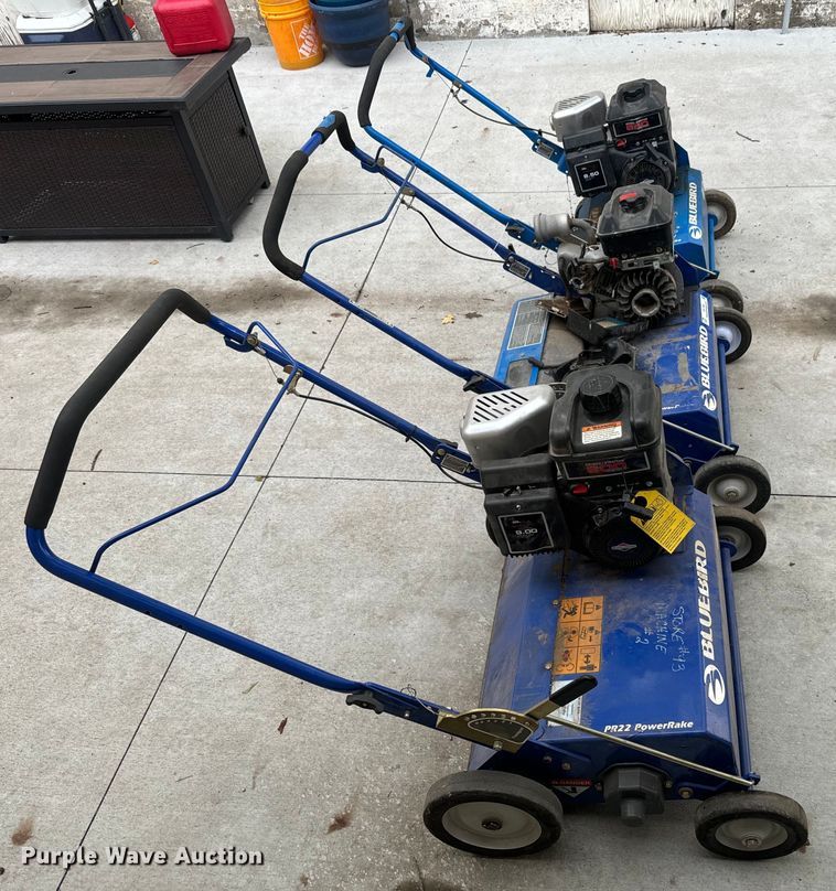 image for item EK1388 (3) BlueBird power rakes 