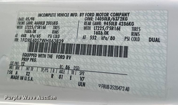 image for item EK1440 1999 Coachman Catalina Sport RV