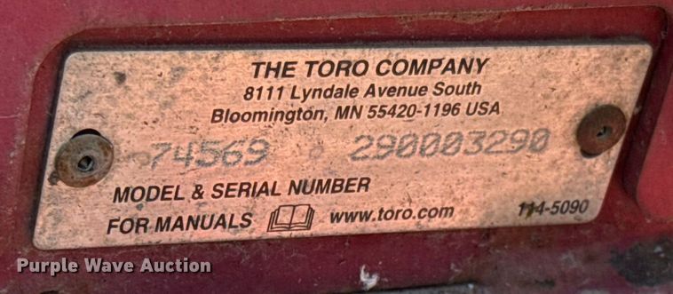 image for item EK1441 Toro GrandStand ZTR lawn mower