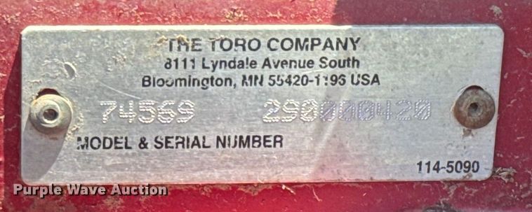 image for item EK1442 Toro GrandStand  ZTR lawn mower