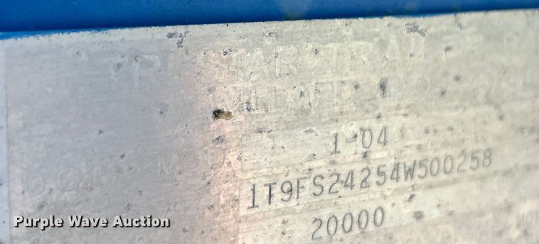 image for item EK4699 2004 Tri-Star Trailers tilt deck equipment trailer