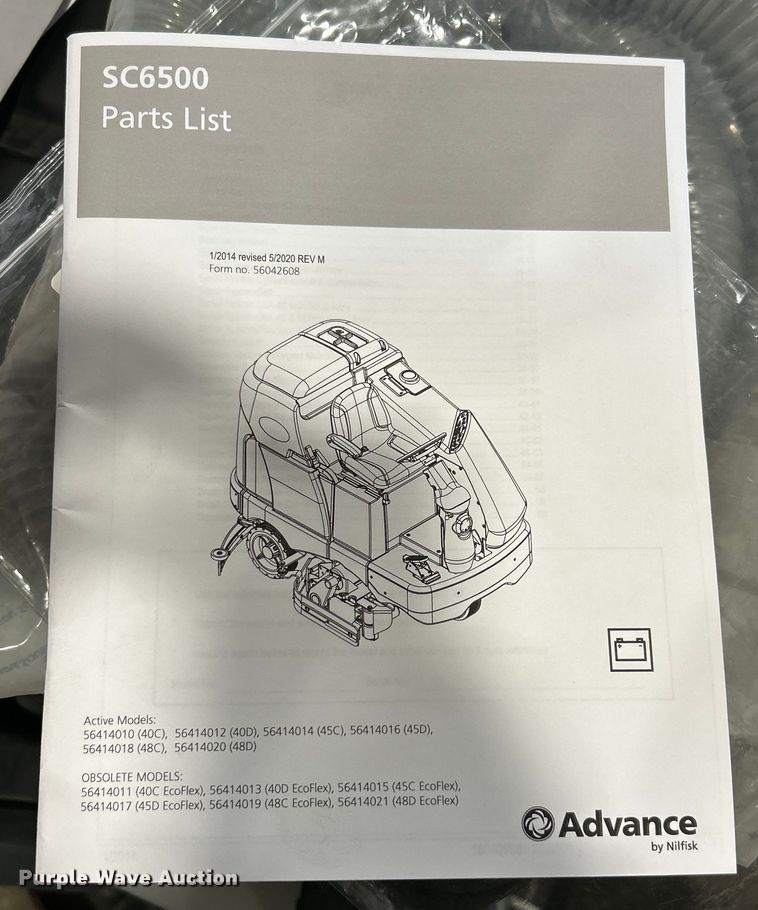 image for item EK4767 Advance  SC6500 45C floor scrubber