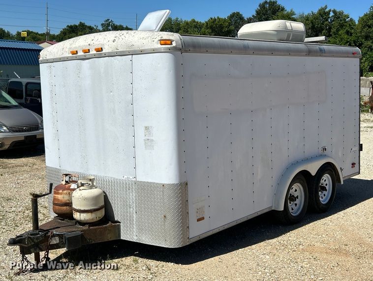 image for item EK4773 1995 Pace American H714TA2 enclosed cargo trailer