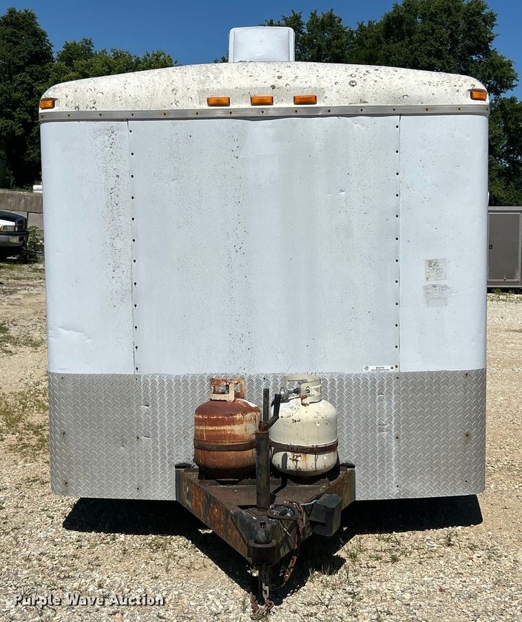 image for item EK4773 1995 Pace American H714TA2 enclosed cargo trailer