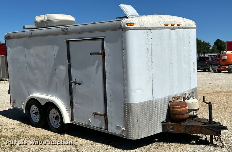 image for item EK4773 1995 Pace American H714TA2 enclosed cargo trailer