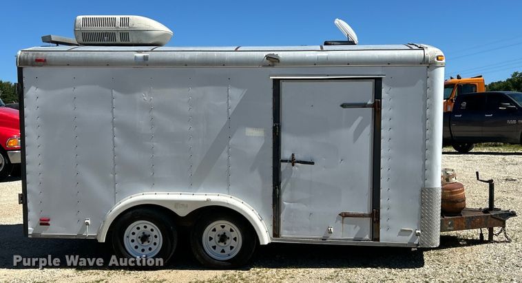 image for item EK4773 1995 Pace American H714TA2 enclosed cargo trailer