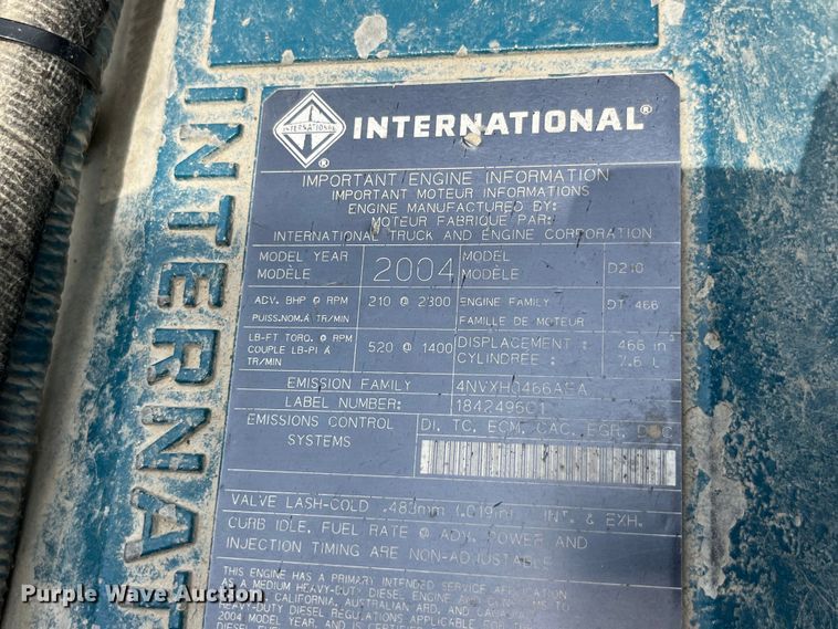 image for item EK8650 2005 International CE300 school bus