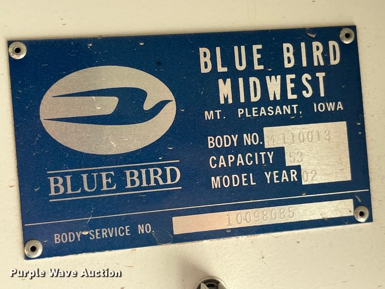 image for item EK8653 2002 International  3800 school bus