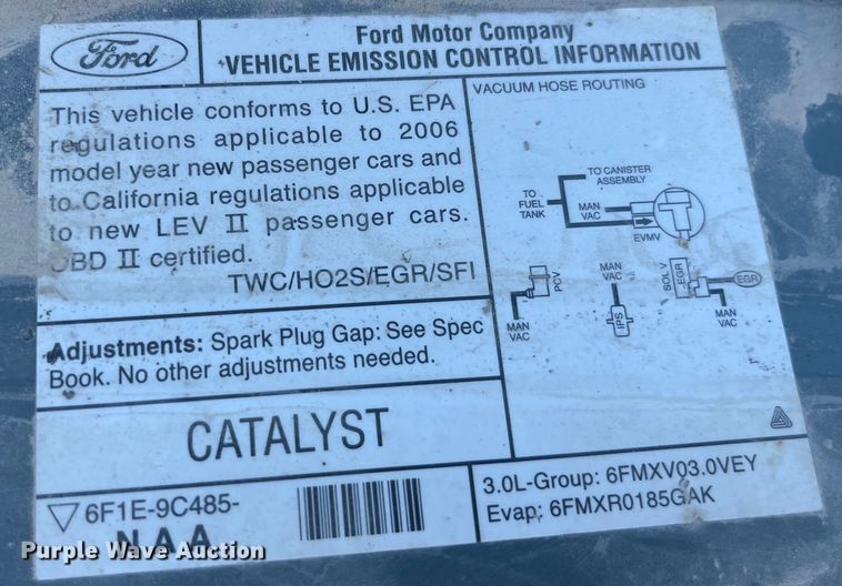 image for item EK8681 2006 Ford Taurus SE 