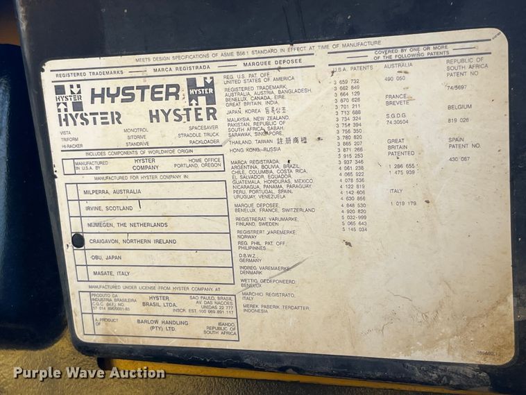 image for item EK8691 2010 Hyster H60XM forklift