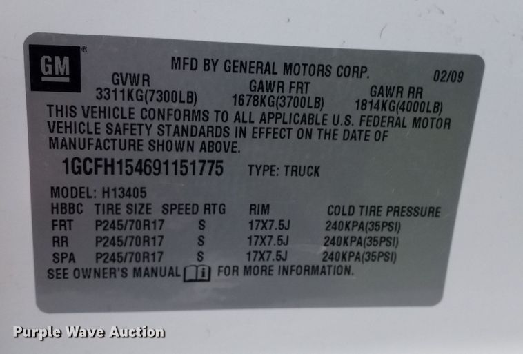 image for item KA9979 2009 Chevrolet  Express 1500 van