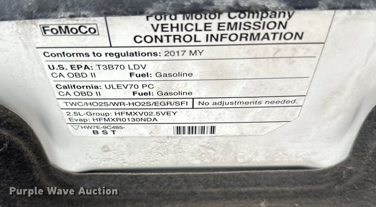 image for item LR9360 2017 Ford Fusion 