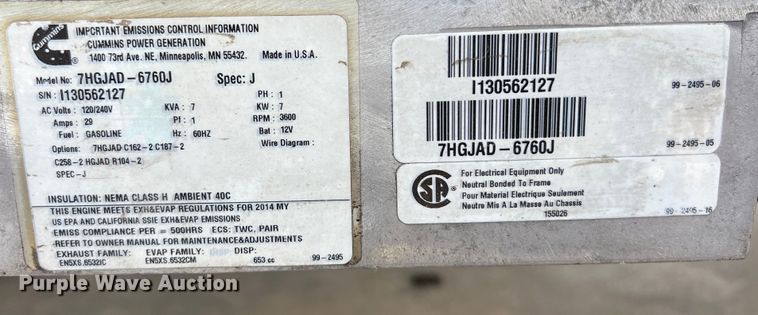 image for item LU9943 2009 Isuzu NPR box truck