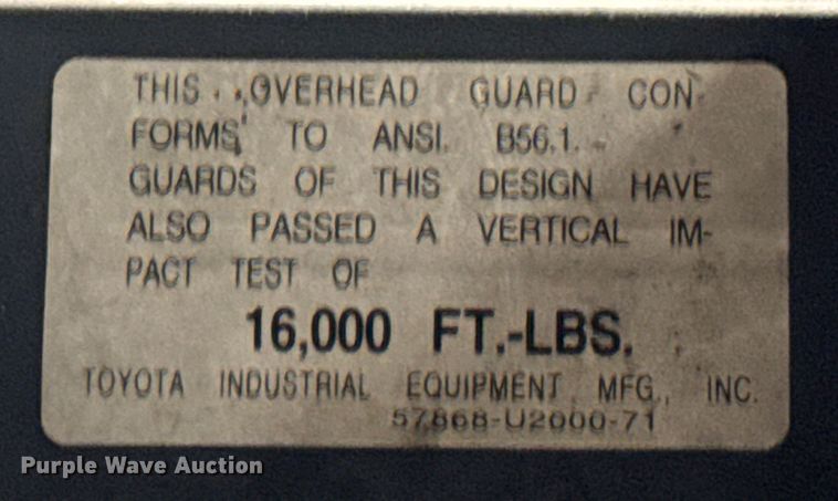 image for item MU9791 Toyota 7FBCU25 Forklift