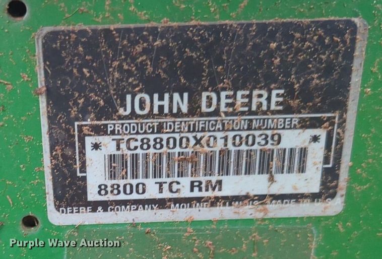 image for item NG9877 John Deere 8800 lawn mower