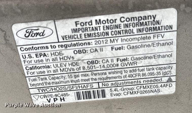 image for item NL9904 2012 Ford  E350 Super Duty utility van