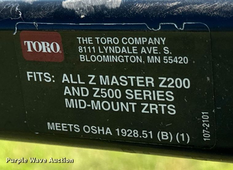 image for item NL9980 Toro Z Master ZTR lawn mower