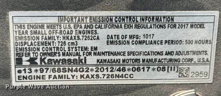 image for item NL9993 John Deere  X384 lawn mower