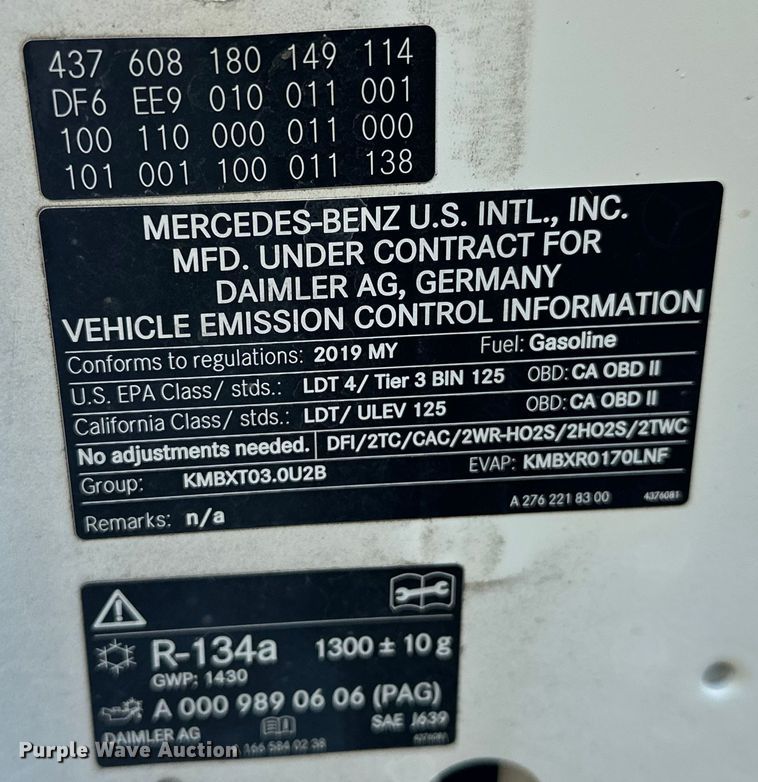 image for item NR9971 2019 Mercedes-Benz  GLS450 SUV