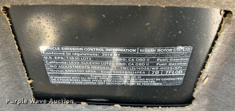 image for item NR9975 2019 Nissan  Rogue  SL SUV