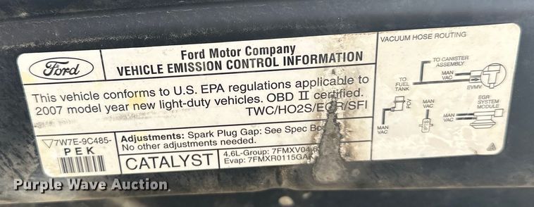 image for item NR9990 2007 Ford Crown Victoria  