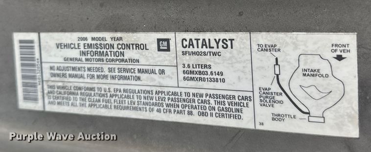 image for item NR9995 2006 Cadillac  CTS 