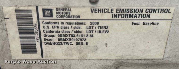 image for item NT9367 2009 Chevrolet  Traverse LT SUV