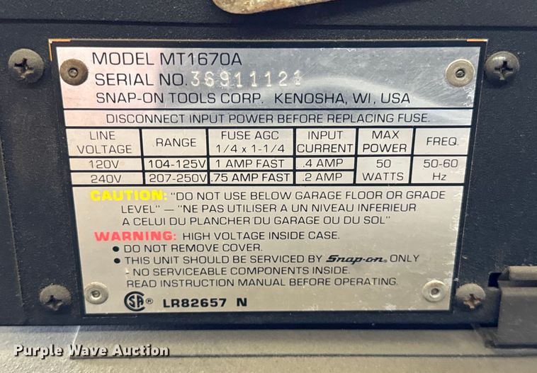 image for item OG9553 Snap on MT3000 digital oscilloscope