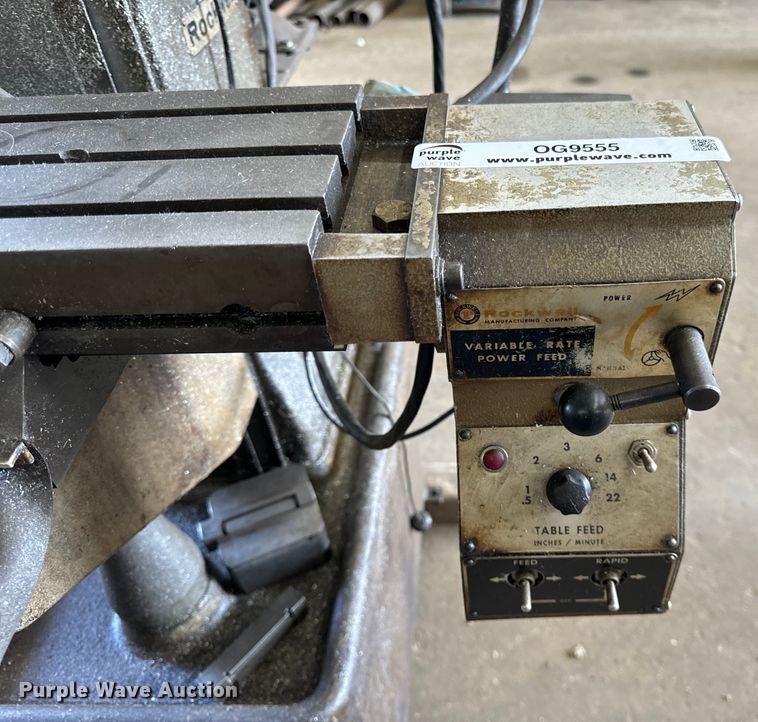 image for item OG9555 Rockwell 21-120 milling machine