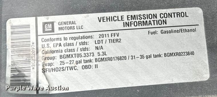 image for item OG9566 2011 GMC Sierra 1500 Crew Cab pickup truck