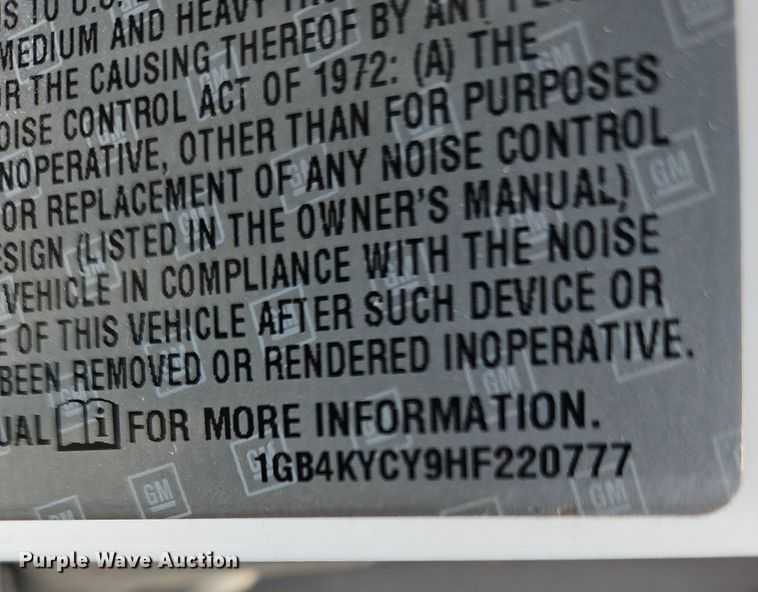 image for item OK9936 2017 Chevrolet  Silverado 3500HD Crew Cab utility bed pickup truck