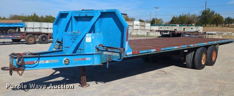 image for item OL9087 1996 Shop Built  equipment trailer