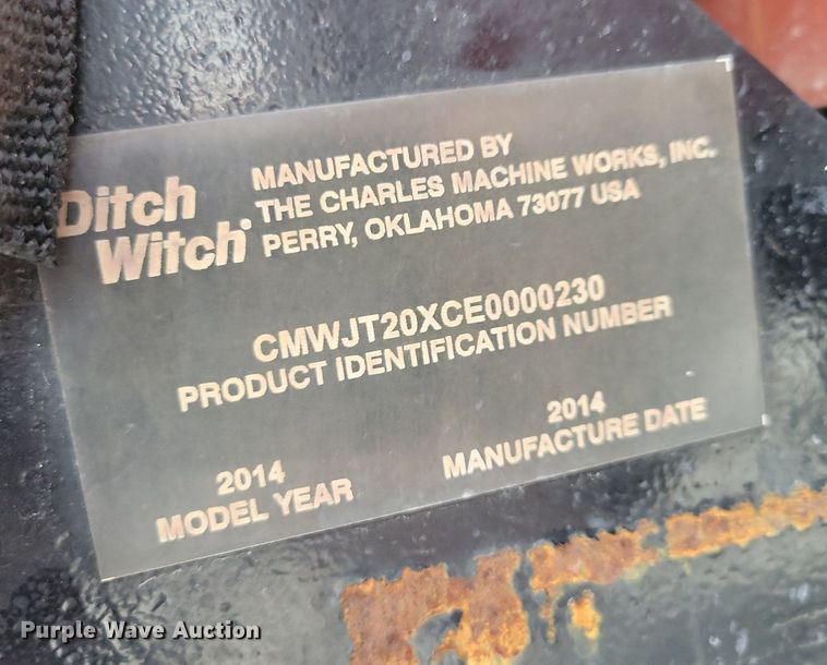 image for item DG0635 2014 Ditch Witch JT20 directional boring unit with trailer