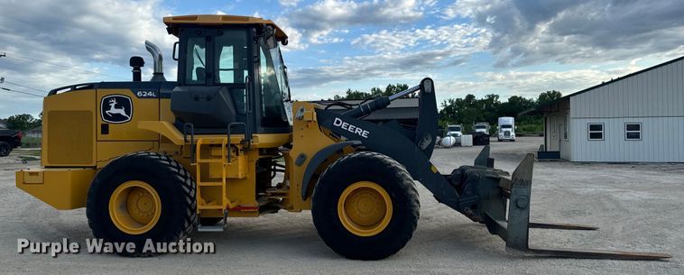 image for item DL4417 2019 John Deere 624L  wheel loader