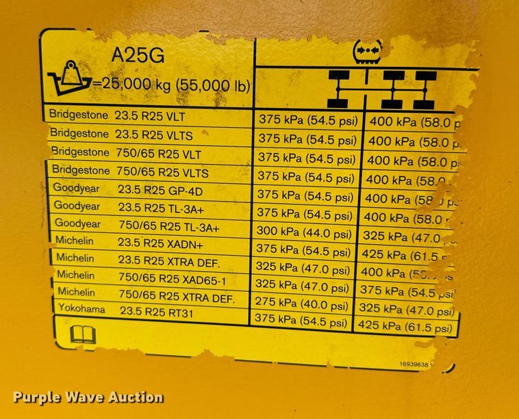 image for item DL4420 2019 Volvo A25G haul truck