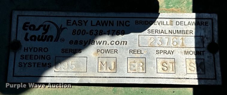 image for item DL4434 Easy Lawn C95 hydroseeder